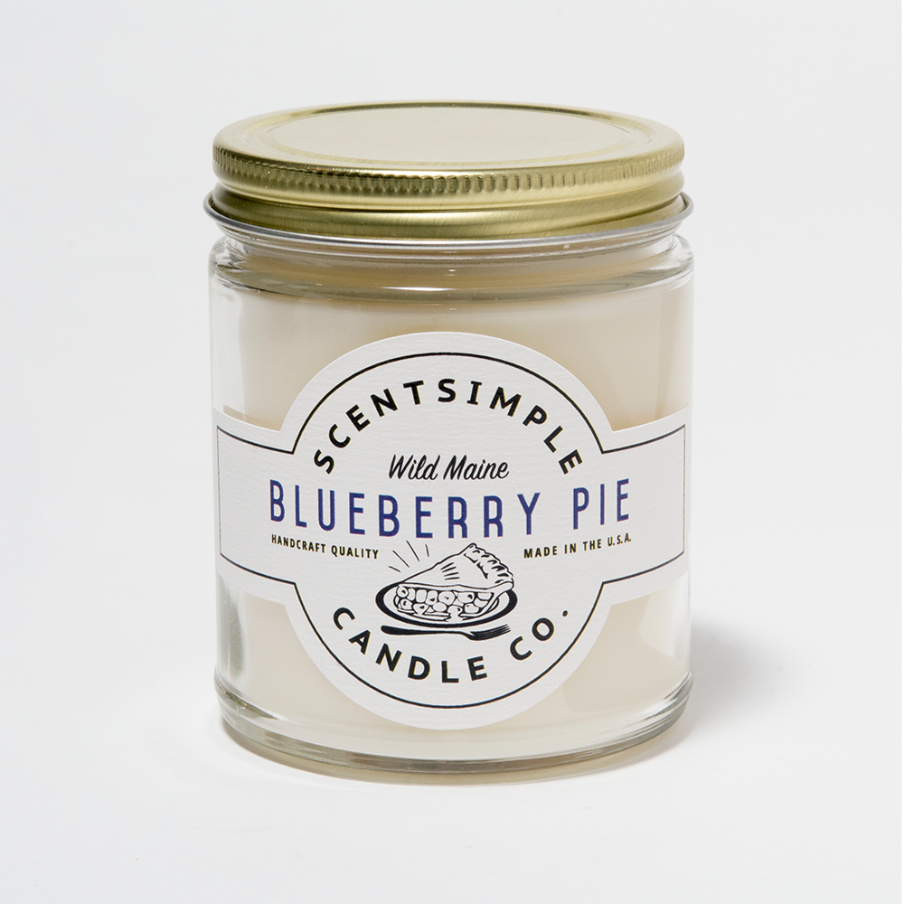 Blueberry Pie Scented Soy Wax Candle
