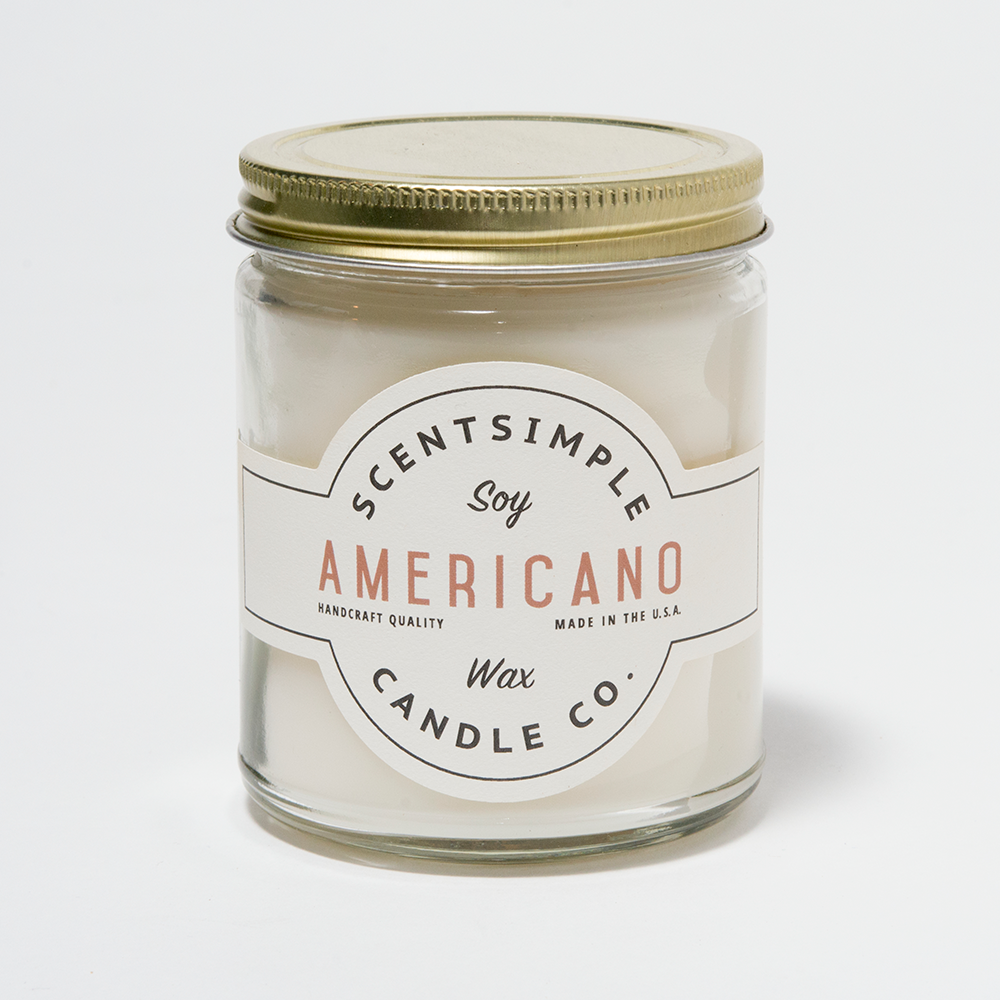Americano Scented Soy Wax Candle