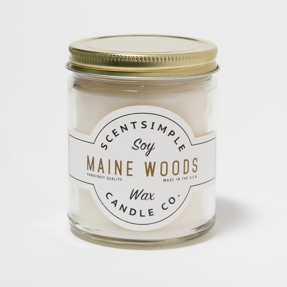 Maine Woods Scented Soy Candle by ScentSimple Candle Co.