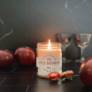 Apple Bourbon Scented Soy Wax Candle